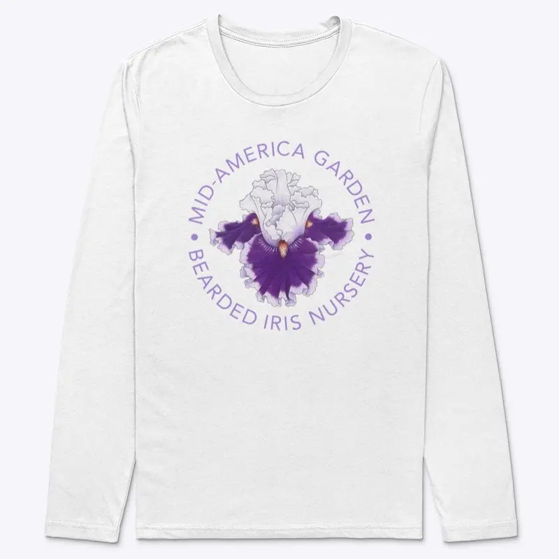 Mid-America Garden Purple Iris Logo